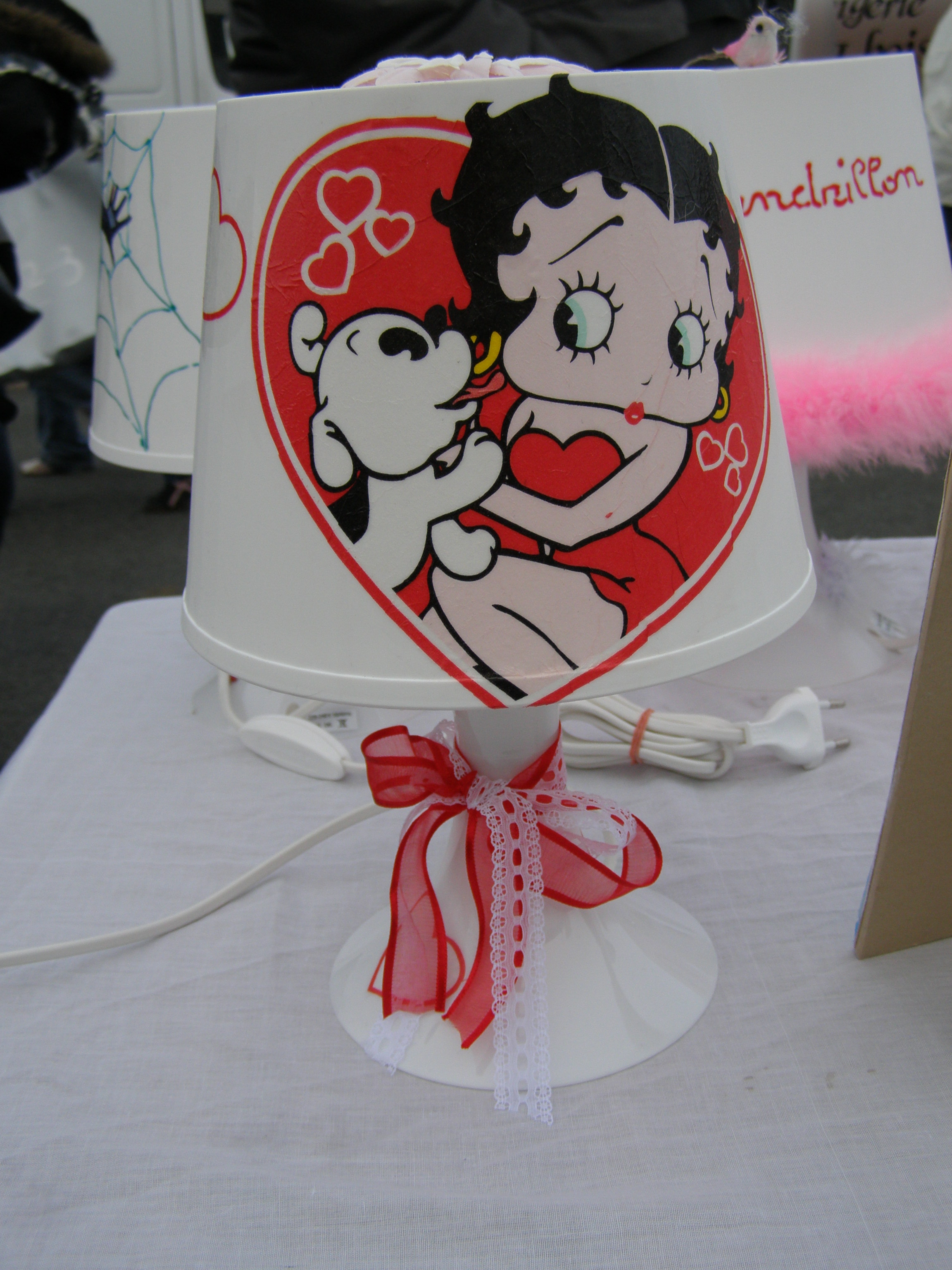 Lampe De Chevet Betty Boop - Création Artisanale N° 2[u2183